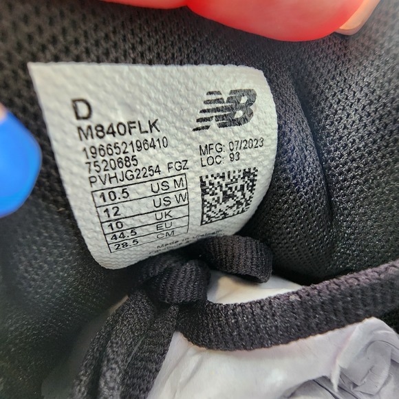 New Balance‎ Fresh Foam X 840v1 Running Shoe Mens 10.5 D Grey Black Sneaker NEW main image 5
